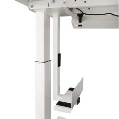 Höhenverstellbarer Schreibtisch weiß Ergonomie Büro Schreibtische ergonomisch Sara, Smart - T-Fuss - Sitz-Stehhtisch
