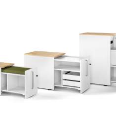 Bürocontainer, Assmann Büromöbel, Pontis Open-Space-Schrank