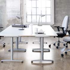 Flokk Bürostuhl grau mit Armlehnen Design Bürostühle kaufen, Flokk, RH Extend