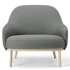 Loungesessel Holz grau Sessel Lounge Offecct Shift Wood