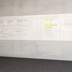 Whiteboard | Whiteboard Tafel, o+c system - adeco, Whiteboard ohne Profilrahmen, wall
