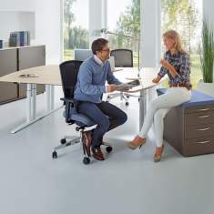 Schreibtisch höhenverstellbar Büromöbel Schreibtische ergonomisch Büro Gesundheit fm Büromöbel, all in one - fm 55