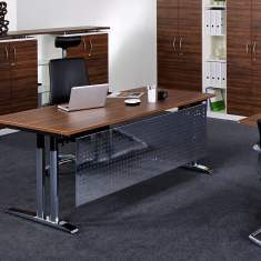 Massivholz Schreibtisch elegant | exklusive Büro Schreibtische Design Büromöbel, fm Büromöbel, all in one - fm 55