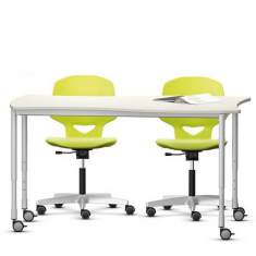 Fahrbarer Schülertisch mit Rollen | Büromöbel, VS, Shift+ BForm