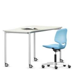 Fahrbarer Schülertisch mit Rollen | Büromöbel, VS, Shift+ BForm