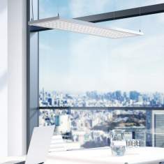 Büro Deckenlampen weiß Design Pendelleuchten LED Büroleuchte, Regent, Dime Pendelleuchte