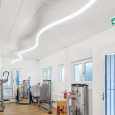 Büro Deckenleuchten LED Lichtband modern, Regent, Wiggle Tunable LED