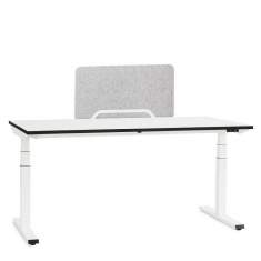 Höhenverstellbarer Schreibtisch elektrisch ergonomische Schreibtische weiss Büro Embru eQ Lift Table Lite