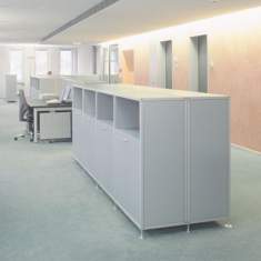 Büroschrank Schubalden weiß büro schrank | modular AluOffice, Grossraumbüro
