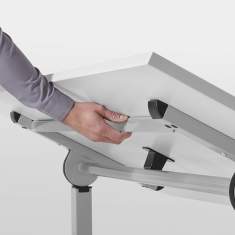 Klapptisch modern Schreibtisch zum Klappen klappbarer Schulungstisch, SITAG, SITAGMOVE 4-Fuss