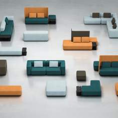 Modulare Sitzelemente Lounge Sitzmöbel Modulare Sitzgruppen Brunner pads Sofa