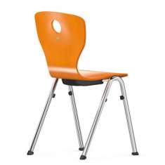 Besucherstuhl orange Besucherstühle Konferenzstühle Cafeteria/ Mensa Stühle, VS, Compass-VF 1