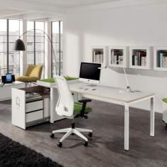 Schreibtisch Büro  Design Bürotisch höhenverstellbar, WINI, WINEA ECO Tischsystem