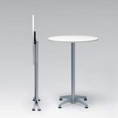 Designer Beistelltisch klappbar kleine Beistelltische Brunner, pivot
runde Tischplatte