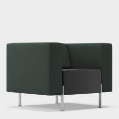 Loungesessel schwarz Büro Sessel Lounge Loungemöbel, Kinnarps, Pio