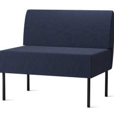 Modulare Sitzelemente blau Lounge Sitzmöbel Skandiform Nestor