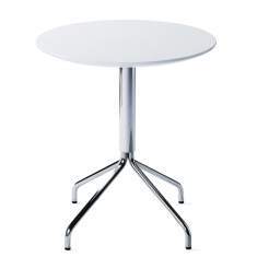 Design Beistelltisch weiß rund Beistelltische rund weiß, Skandiform, Flex Tisch