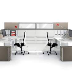 Moderne Büromöbel, Schreibtische 4-Fuss,  WINI, WINEA PRO Arbeitstisch