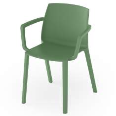 Gartenstuhl Kunststoff Outdoor-Stuhl grün Besucherstuhl Polypropylen Rosconi Obejktmöbel - maldo