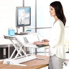 Sitz-Steh-Arbeitsplatz weiss Fellowes Corsivo™ Sitz-Steh Workstation
Smooth Lift
Gegengewicht-Technologie