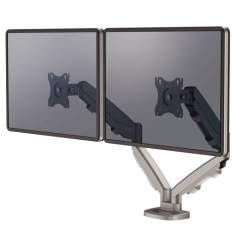 Monitorhalter Tischhalterungen Monitorhalterungen Fellowes Eppa™ Doppel Monitorarm - Silber