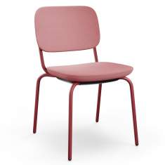 Besucherstuhl rosa Besucherstühle Konferenzstuhl stapelbar Konferenzstühle ohne Armlehnen Profim Normo