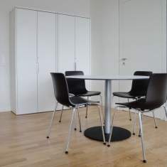 Konferenztische weiss kleiner Konferenztisch Identi, dinamica Besprechungstisch
runde Tischplatte