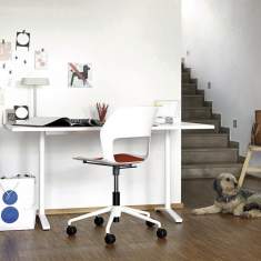 Schreibtischstuhl Drehstühle weiss Bürodrehstuhl Home Office Bürostuhl Wilkhahn Occo SC Drehstuhl