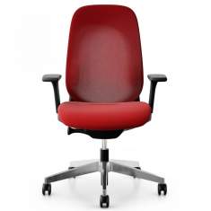 höhenverstellbarer Bürostuhl rot Büro Drehstühle Drehstuhl Giroflex 40