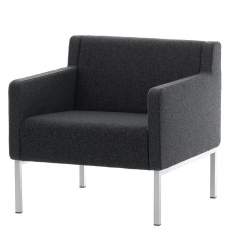 Loungesessel schwarz Sessel Lounge Consento Assmann Büromöbel Carpi