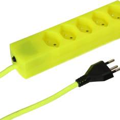 Kabelführungen Elektrifizierungen gelb Steckdosenleiste MAX HAURI AG, maxTex Steckdosenleisten