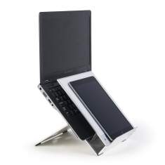 Laptopständer mit integrierten Dokumentenhalter Ergonomisches Bürozubehör BakkerElkhuizen Notebookständer Ergo Q 220