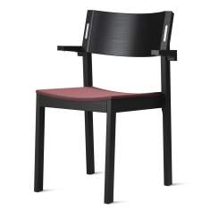 Besucherstuhl Holz Besucherstühle schwarz Konferenzstühle Cafeteria Stühle, Skandiform, deciBel