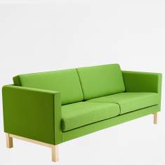 Sofa Lounge grün Loungesofa Holz Kinnarps Scandinavia