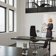 Schreibtisch höhenverstellbar Büromöbel Schreibtische ergonomisch, Neudoerfler, Managementtisch Mark pro plus