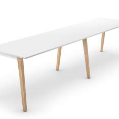 Design Schreibtisch weiß Arbeitstisch Büro Designer Schreibtische Holz Team-Tisch Konferenztisch get together wood sedus