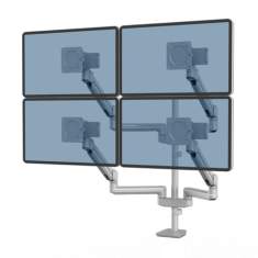 Monitorhalter Tischhalterungen schwarz Monitorhalterungen Fellowes Tallo Modular™ Monitorarm 4FMS - Silber