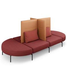 Modulare Sitzelemente Lounge Sitzmöbel Brunner oval