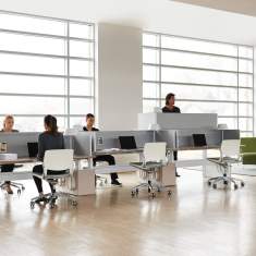 Elektrisch Höhenverstellbarer Schreibtisch ergonomisches Büro Schreibtische Team-Tisch Team Arbeit Team-Tische Ergonomie Büromöbel Teknion, Height-Adjustable Bench