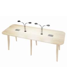 Konferenztisch Holz Konferenztische mit Beleuchtung Esstisch Connection Plenti
Tischplatte mit abgerundeten Ecken