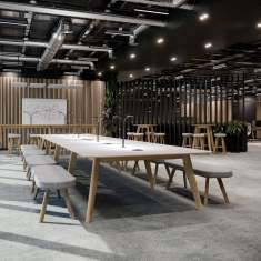 Konferenztisch Holz Konferenztische mit Beleuchtung Esstisch Connection Plenti
Tischplatte mit abgerundeten Ecken