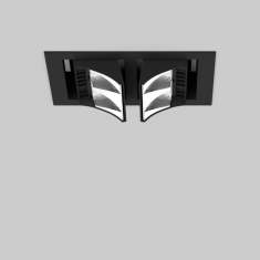 Deckeneinbaustrahler schwarz Deckenleuchten LED Deckenlampe Design Bürolampe Decke XAL Squadro