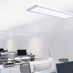 Büro Deckenlampen weiß Design Pendelleuchten LED Büroleuchte, Regent, Dime Pendelleuchte