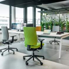 Drehstuhl grün Büro Drehstühle Bürostuhl Stoff gepolstert Girsberger Kyra Flex