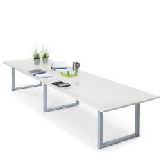 Schreibtisch weiß, Schreibtisch groß, Schreibtisch lang,  Designer Schreibtische, HAWORTH, T_up Bürotisch