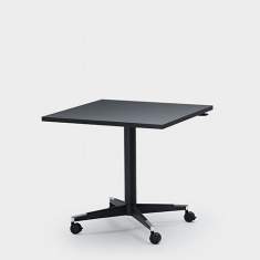 Konferenztische fahrbar Rolltisch Säulentisch rechteckig Zemp, STELE LIFT 75K
höhenverstellbar