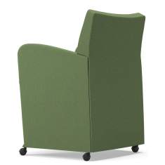 Loungesessel mit Rollen Büro grün Sessel Lounge Sitzmöbel Konferenzsessel Kinnarps, Remus