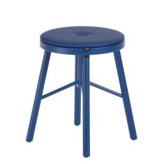 Polsterhocker blau Hocker Holz NC Nordic Care Sputnik