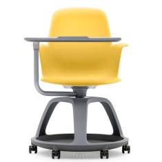 Seminarstuhl gelb Stuhl für Learning Einrichtungen für Schulungsräume, Steelcase, node