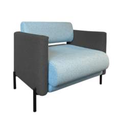 Sessel blau Loungesessel Lounge Sitzmöbel SMV M22 Lounge